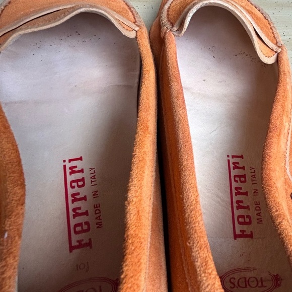 Tod’s for Ferrari Suede Driving Loafers | Burnt Orange | 36.5 EU / 6.5 US - Picture 9 of 10
